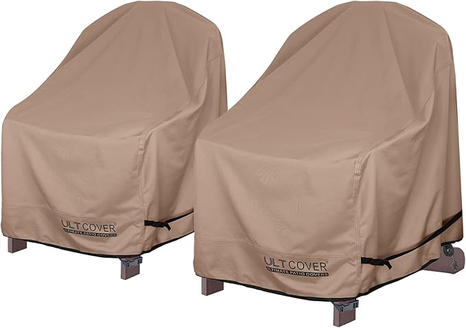 ULTCOVER Waterproof Patio Adirondack Chair Cover 2 Pack by ULTCOVER