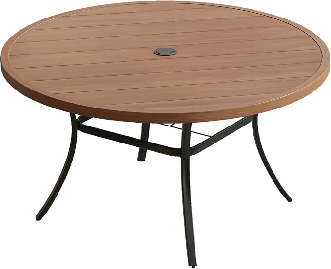 VICLLAX 53" Outdoor Round Patio Table by HOME