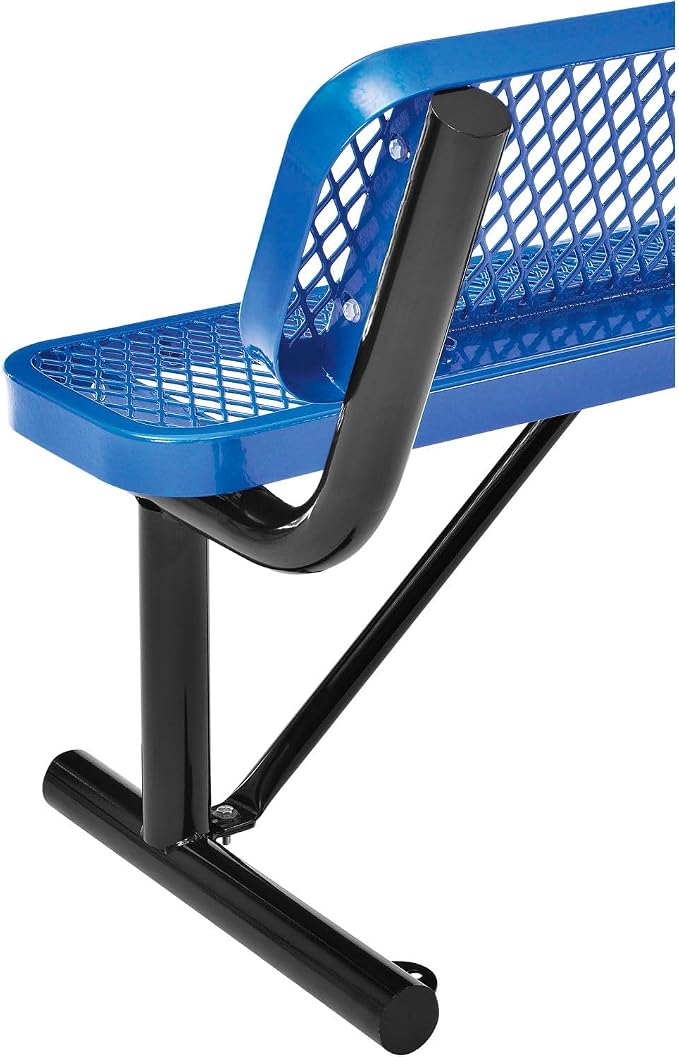 Global Industrial 4'L Heavy Duty Expanded Metal Mesh Bench - Image 6