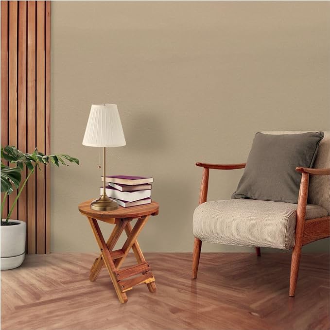 Small Patio Table, Outdoor Folding Side Table, Portable Side Table, Small Side - Image 7