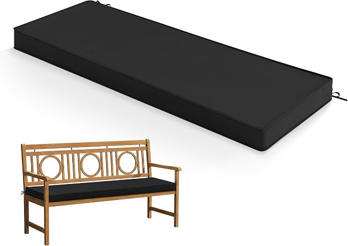 Outdoor Bench Cushion: Waterproof and Fade Resistant Patio Furniture Cushions by SUMMSUN