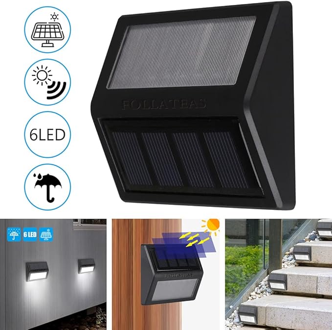 Solar Lights Outdoor, Waterproof Solar Powered Deck Step Lights - Image 3
