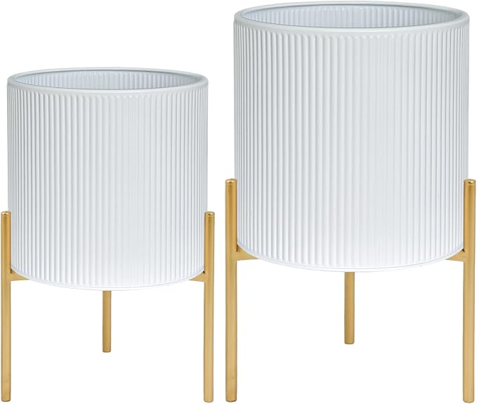 ARNIS Modern Plant Pots, Large Size Metal Pots - Image 9