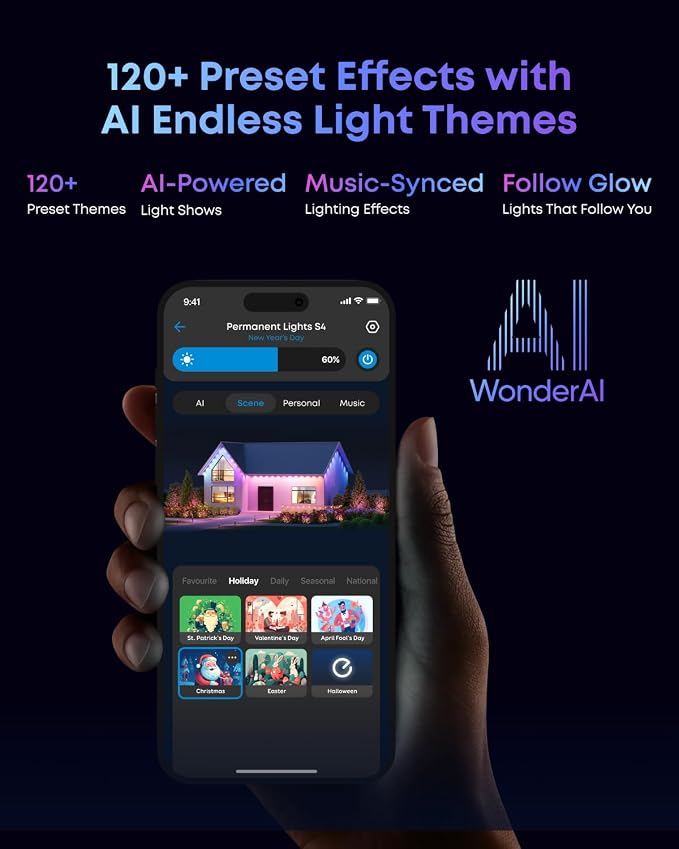 eufy Permanent Outdoor Lights S4, Radar-Activated, 100ft - Image 7