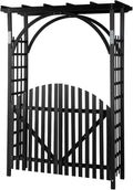 VINGLI 85in Wooden Arbor, Garden Arbor Wedding Arch by VINGLI
