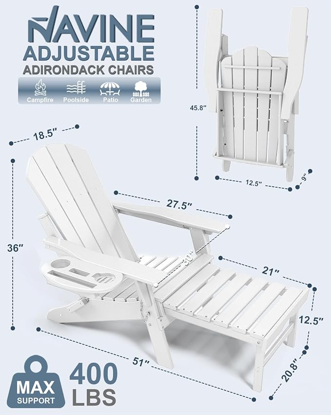 Adjustable Adirondack Chair - Image 3