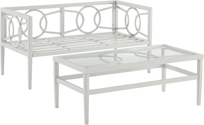 Crosley Furniture Ashford 2-Piece Outdoor Coffee Table and Loveseat Patio - Image 11