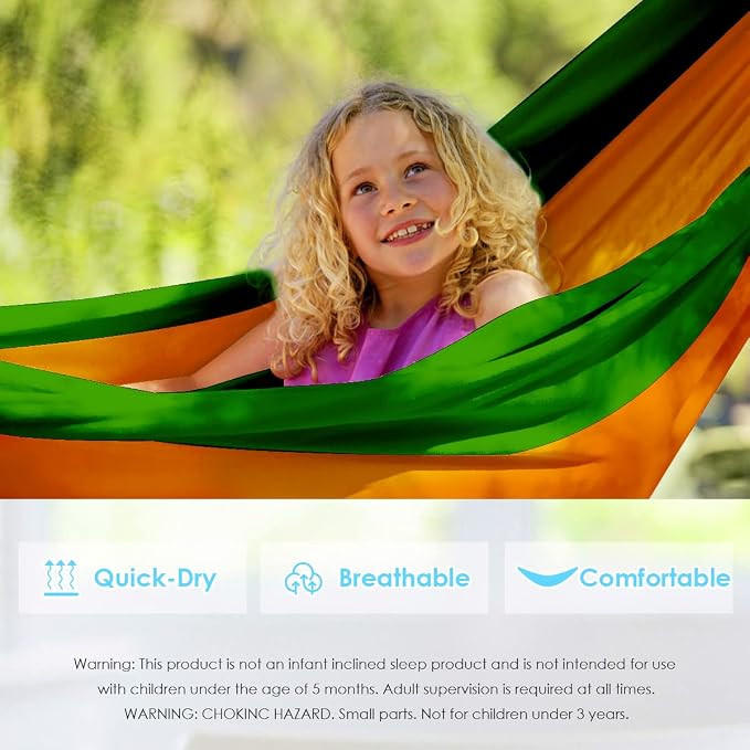 Grassman Kids Small Hammock for Camping Portable Hammock for Child Girls Boys - Image 4