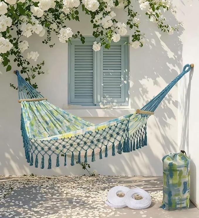 Portable Hammock, Bohemian Hammock, 2person Hammock, - Image 6