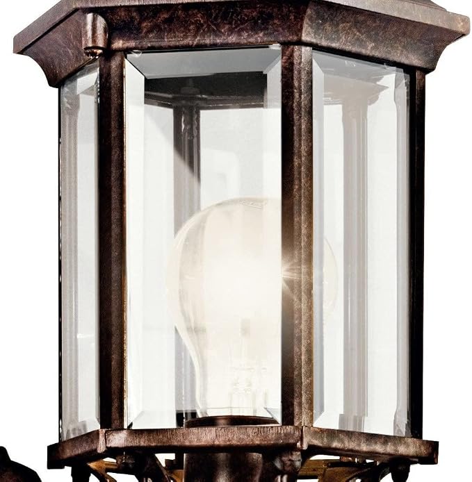 Kichler Chesapeake 17" Outdoor Wall Light in Black, 1-Light Exterior Porch Light - Image 2