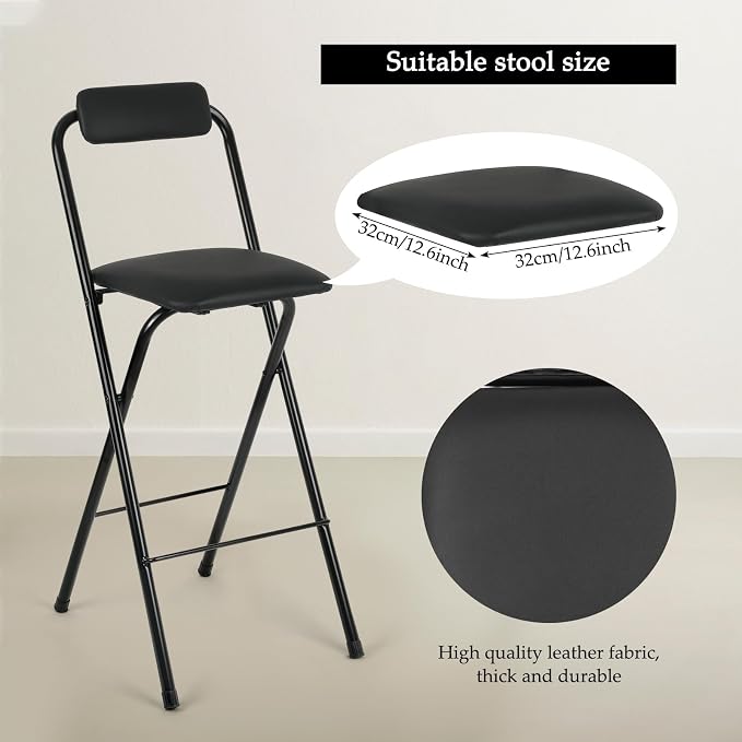 Thyle 1 Pcs Folding Bar Stool - Image 4
