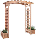 All Things Cedar PA96-Set 6-ft Cedar Garden Pagoda Arbor by AllThingsCedar