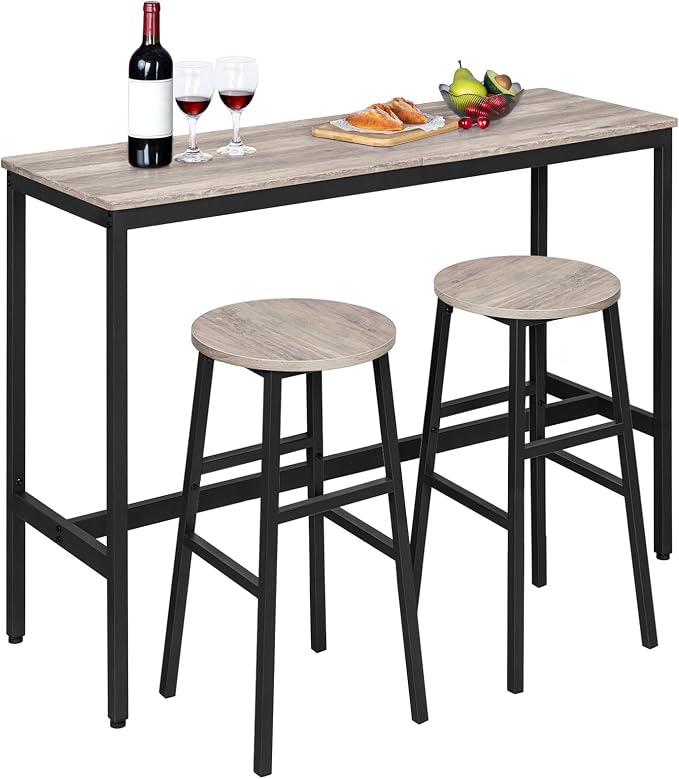Bar Stools, 28 Inch Kitchen Breakfast Bar Stools, Industrial Stools, Easy - Image 8