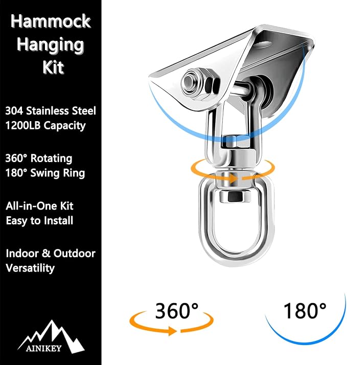 Heavy Duty Swing Hangers for Wooden Sets 1200 LB Capacity Hammock Hanger 360 - Image 2
