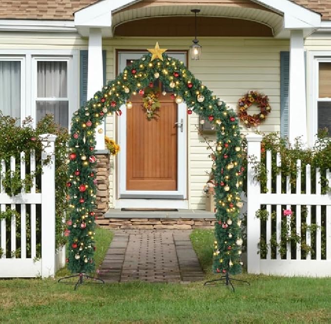 VINGLI 8ft Premium Christmas Arch Garland by VINGLI