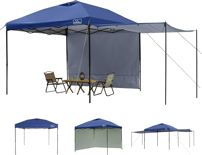 KAMPKEEPER 10x10 Easy Pop Up Canopy Tent by KAMPKEEPER