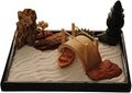 Zen Garden with Boat Bridge Japanese Censers Set with Free Rake and Pushing by ICNBUYS