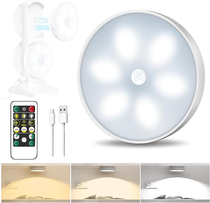 3 Colors Temperatures LED Closet Light Motion Sensor Step Light Compatible by BringYouWarmLightingCare