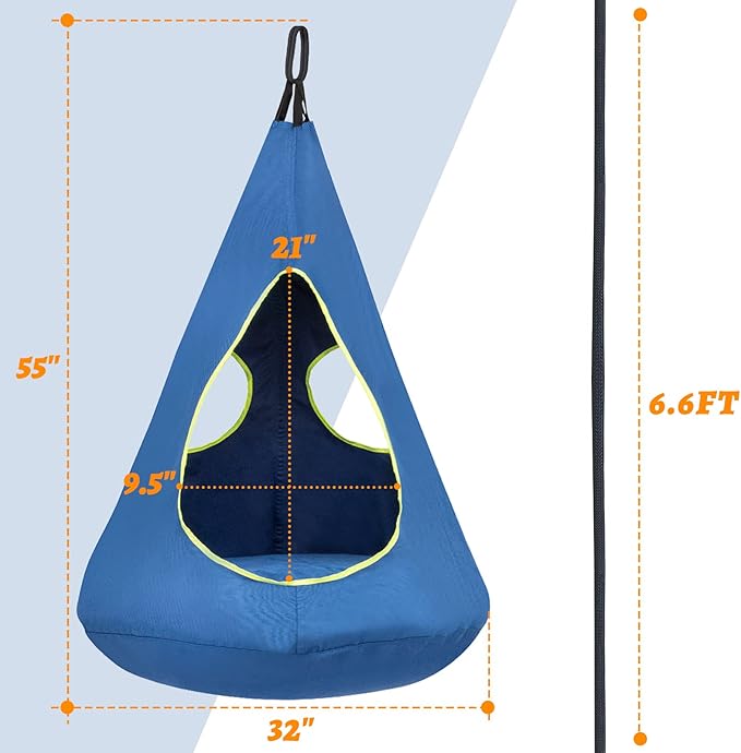 Kids Nest Swing Chair, Hanging Hammock Chair Nest Hammock Swing Chair - Image 7