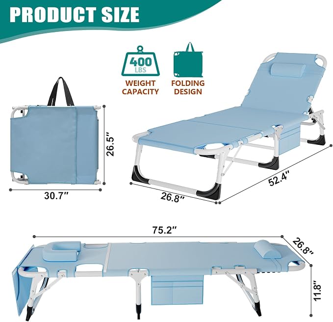 DoCred Heavy Duty XXL Tanning Chair - Image 3