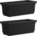 HC Companies 30 Inch Long Fluted Plastic Venetian Garden Window Container by TheHCCompanies