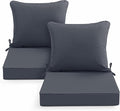 Waterproof Outdoor Cushions for Patio Furniture, Fade Resistant Backrest and by SUMMSUN