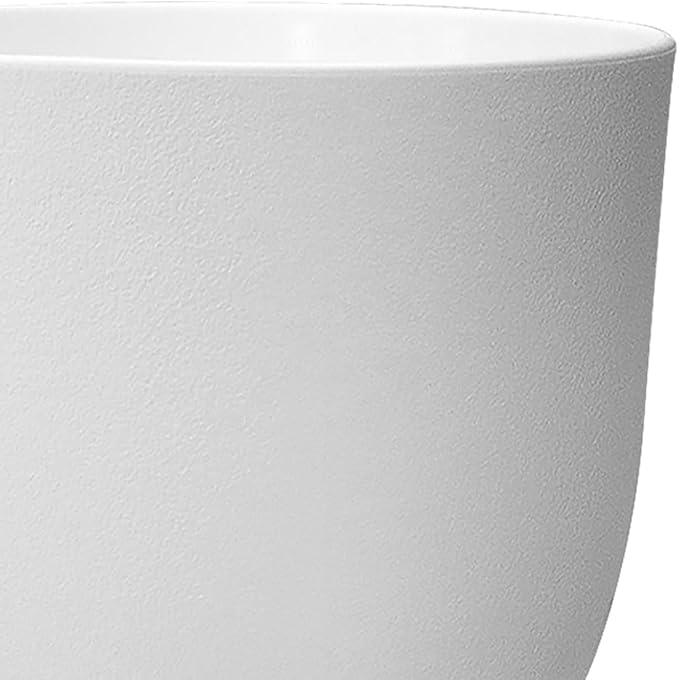 10/9/8 inch Medium Flower Pots, 3 Pack Modern Decorative Plastic Planters - Image 5