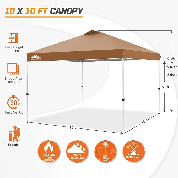 EAGLE PEAK Pop Up Canopy Tent - Image 3