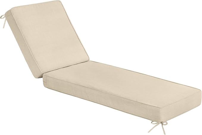 Sundale Outdoor Olefin Chaise Lounge Cushion, Water-Resistant Patio Lounge by SundaleOutdoor
