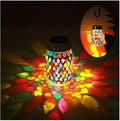 Mosaic Lights Outdoor Hanging Lanterns, Rechargeable Mosaic Solar Lanterns， by SolarGardenDecorationLight