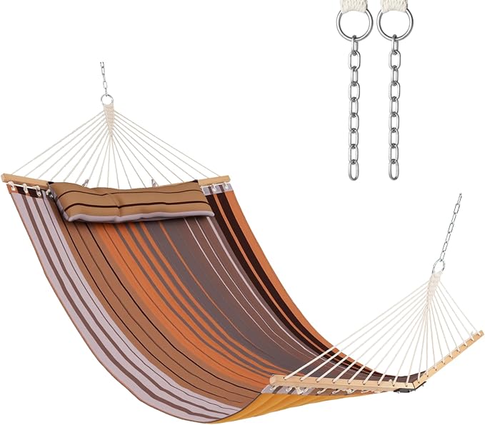 Tangkula 10.5FT Double Hammock, Heavy Duty Outdoor Hammock by TANGKULA