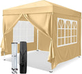 VINGLI Pop Up Canopy Tent with Sidewalls, Outdoor Gazebo Canopy Tent, Patio by VINGLI