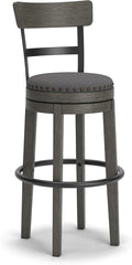 Signature Design by Ashley Caitbrook Casual Farmhouse Tall Upholstered Swivel by SignatureDesignbyAshley