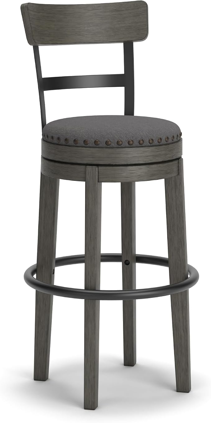 Signature Design by Ashley Caitbrook Casual Farmhouse Tall Upholstered Swivel by SignatureDesignbyAshley