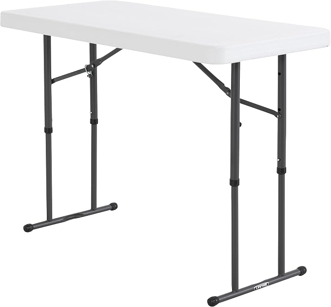 Lifetime Commercial Height Adjustable Folding Utility Table - Image 4