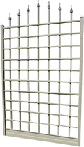 Dura-Trel Winchester Vinyl Trellis, Outdoor Plant Support Frame, Use Against by Dura-trel