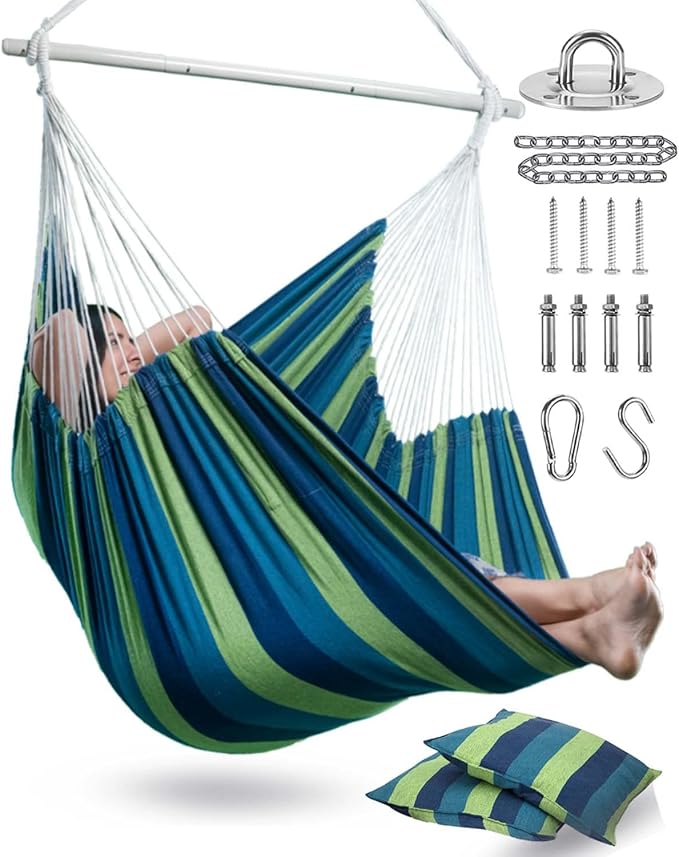 XXL Hammock Chair Hanging Rope Swing by Lulladle