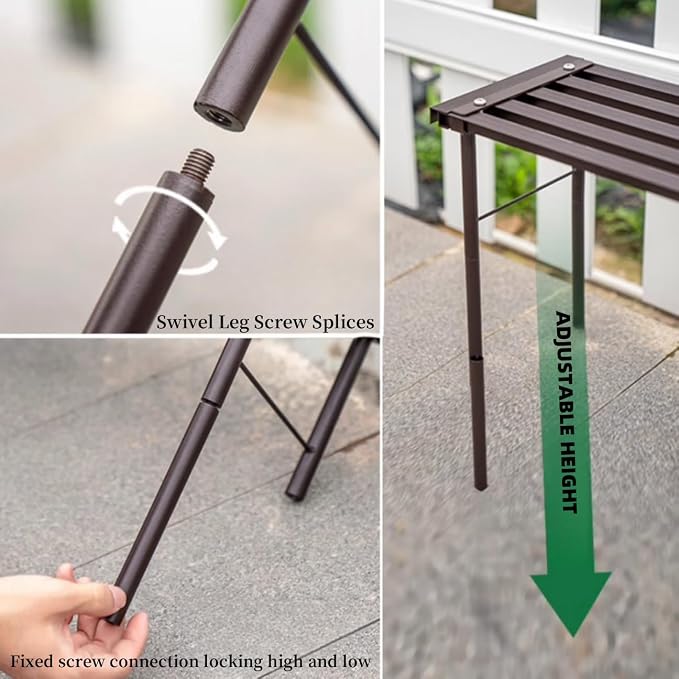 SBDSBD OUTEROOM Metal Plant Stand, Rust-proof Aluminum Flower Pot Stand - Image 6