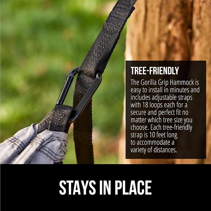 GORILLA GRIP Durable Camping Hammock - Image 4