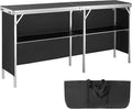 VEVOR Extra Long Folding Portable Bar Tradeshow Podium Table by VEVOR