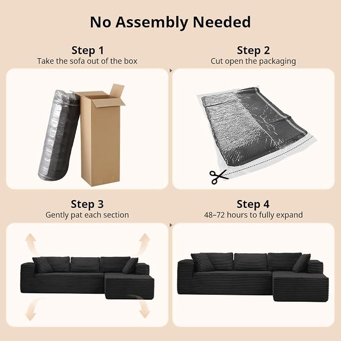 COMHOMA 105”Modular Sectional Sofa - Image 9