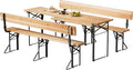 VINGLI 70 Inch Folding Picnic Tables and Chair Set by VINGLI