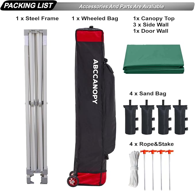 ABCCANOPY Easy Pop Up Canopy Tent - Image 5