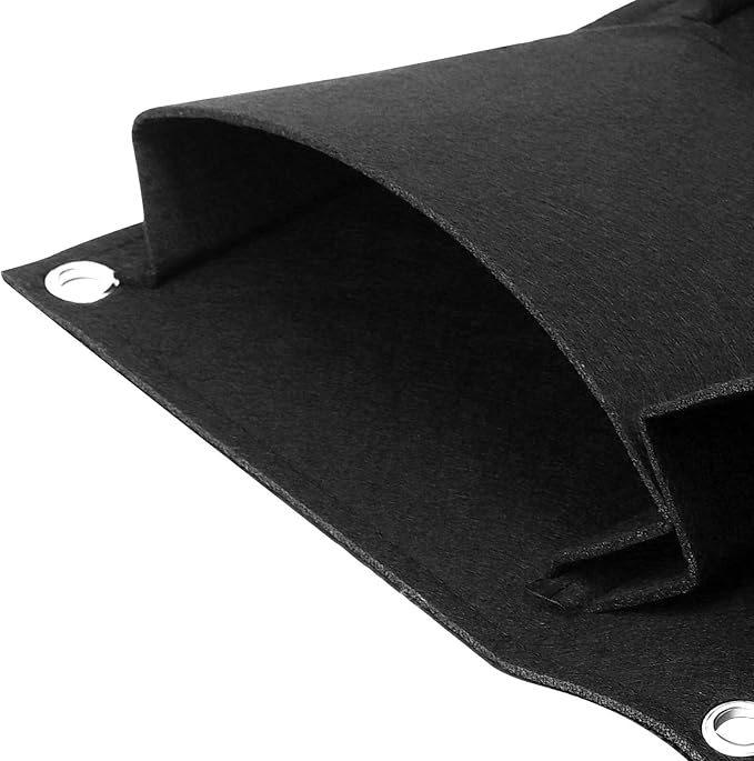 SOUJAP 2 Pack 18 Pockets Vertical Wall Garden Planter Plant Grow Bag, Hanging - Image 5