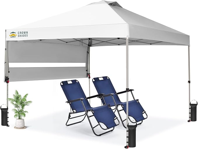 CROWN SHADES 10x10 Pop up Canopy Tent Patended Centerlock Instant Commercial by CrownShades