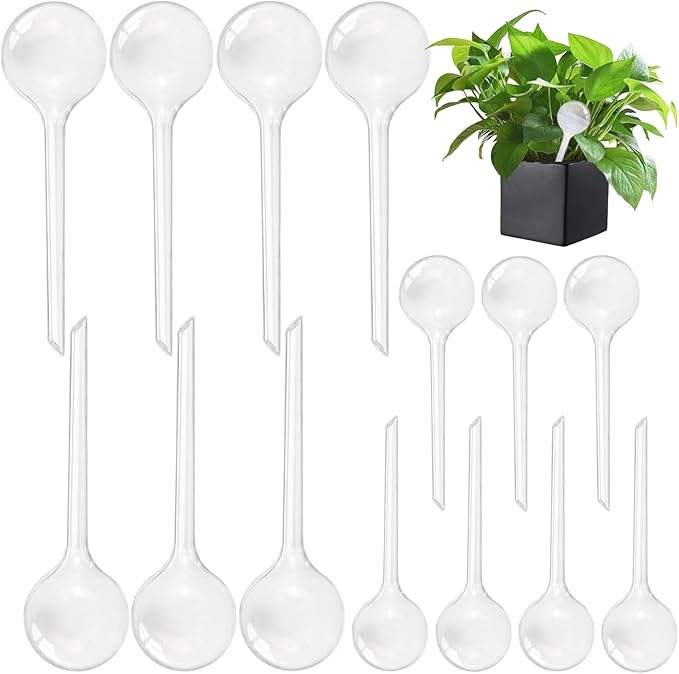 14 PCS Plant Watering Globes, Plastic Automatic Watering Globes by -PlantWateringGlobes-