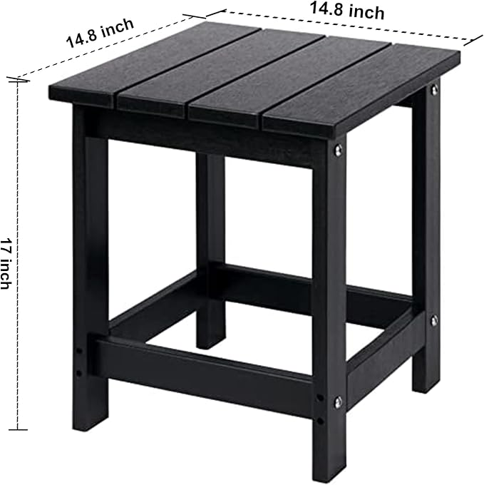 LZRS Adirondack Square Outdoor Side Table - Image 3