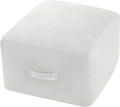 MeMoreCool Square Stuffed Pouf Ottoman Foot Rest, Floor Pouf Foot Stool by MeMoreCool