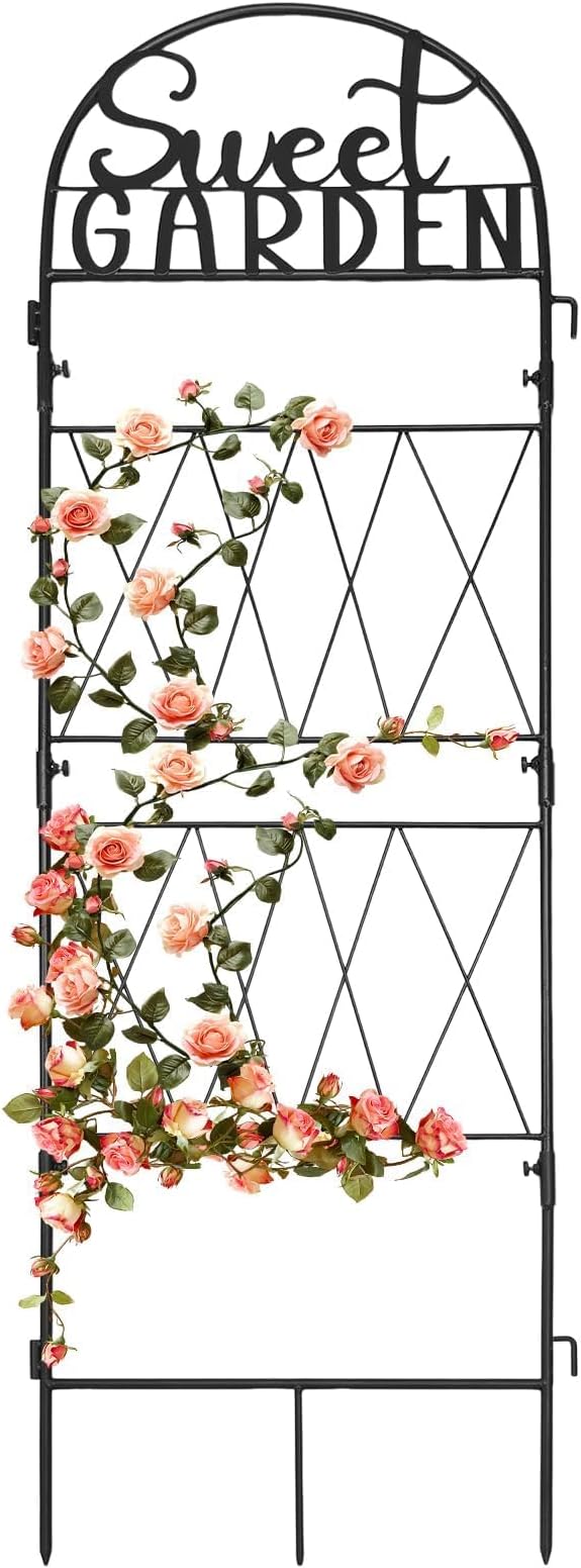 hogardeck 1PC Metal Garden Trellis 45 * 14 inch by HOGARDECK