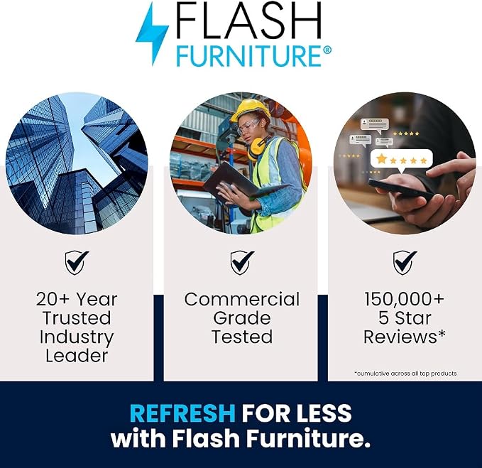 Flash Furniture 3-Piece Patio Dining Set - Image 10
